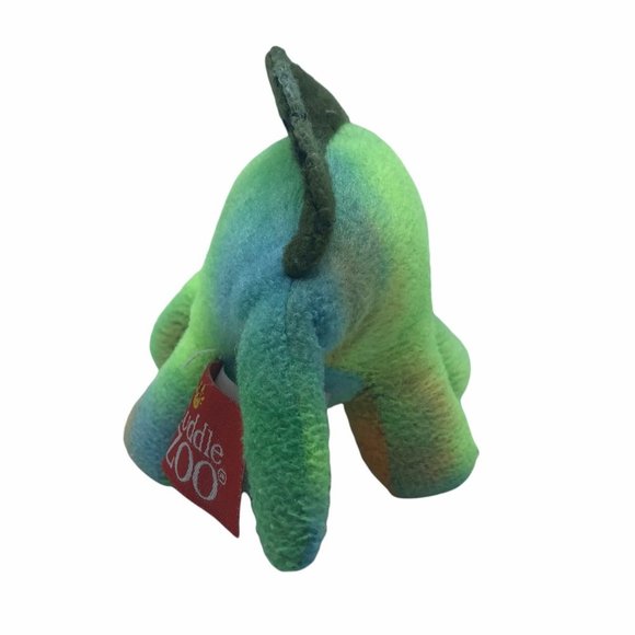 Cuddle Zoo dinosaur plush green blue stuffed animal WowToyz 4" x 7" toy - Picture 3 of 6